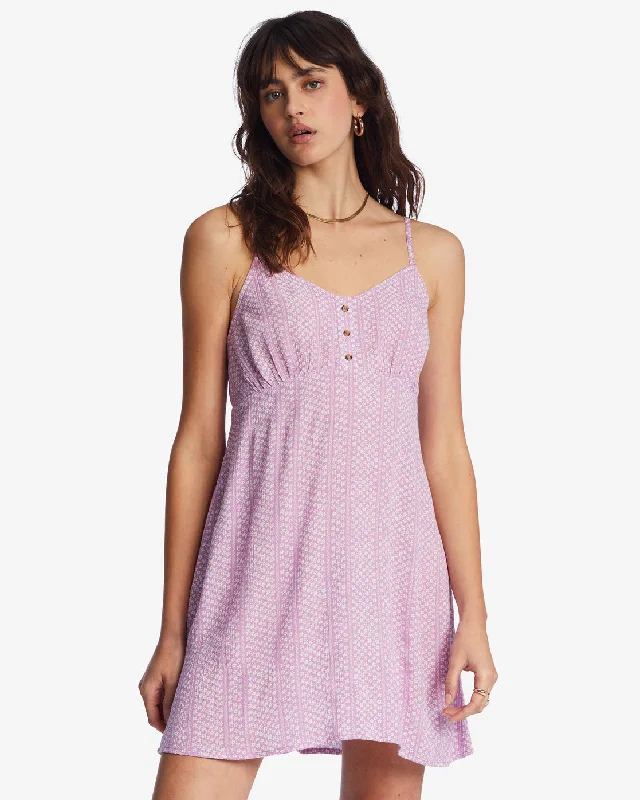 As If Mini Dress - Lilac Dream Comfortable Off-Shoulder Mini Dress