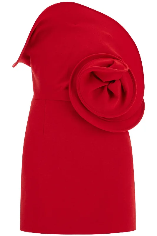 "mini dress with sculpted 131924 RED Stylish Button-Down Mini Dress