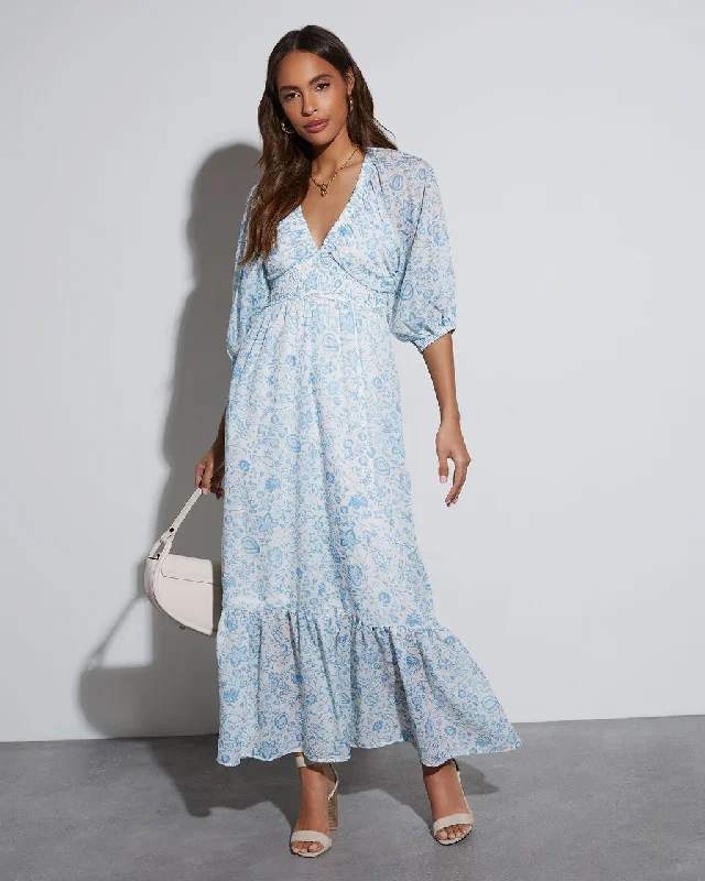 Bailey Long Sleeve Floral Maxi Dress Chic Sleeveless Maxi Dress