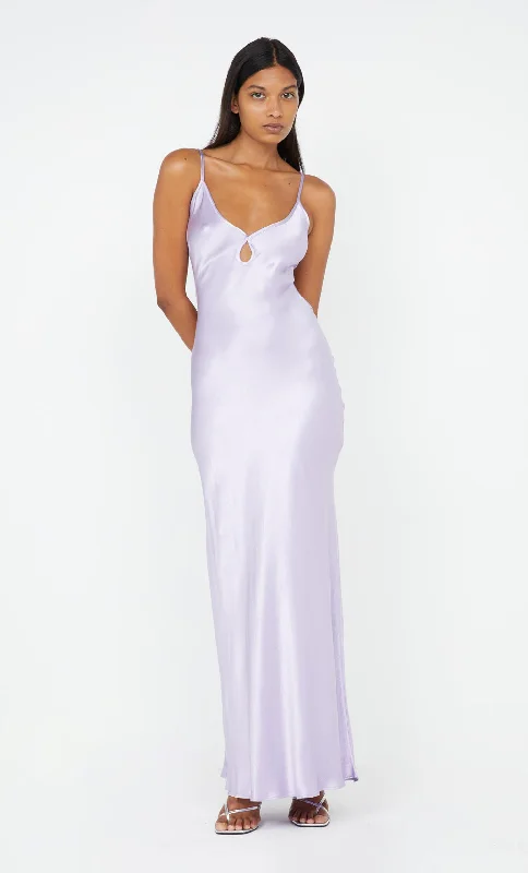 CEDAR CITY MAXI DRESS - LILAC Trendy Ruffled Maxi Dress