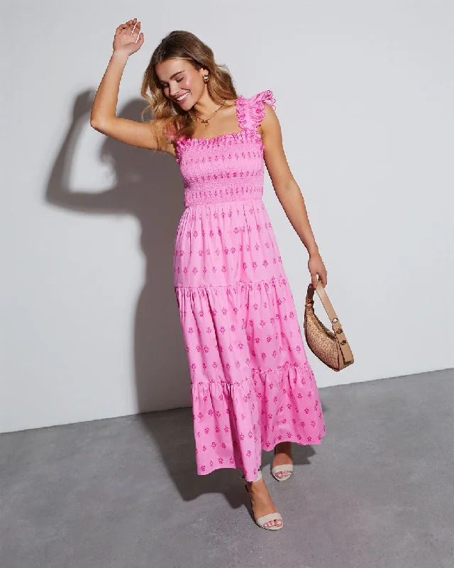 Junie Short Sleeve Maxi Dress Classic Solid Maxi Dress