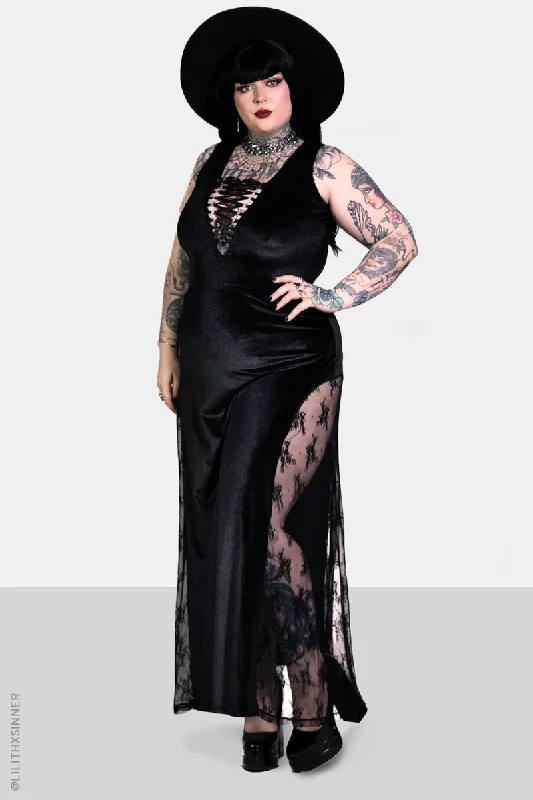 Lenore Maxi Dress Trendy Maxi Dress with Lace