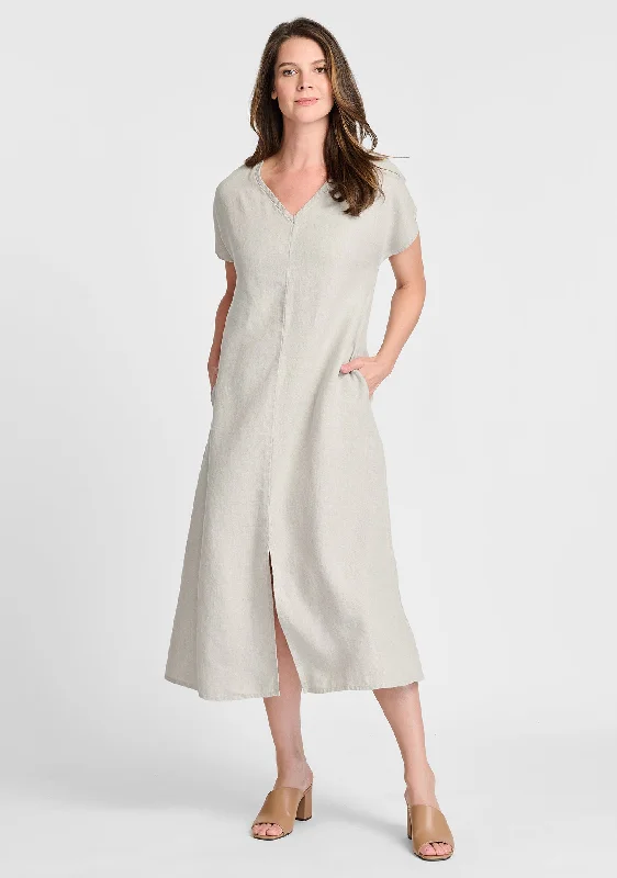 Yara Dress - Linen Maxi Dress - FINAL SALE Elegant Silk Maxi Dress