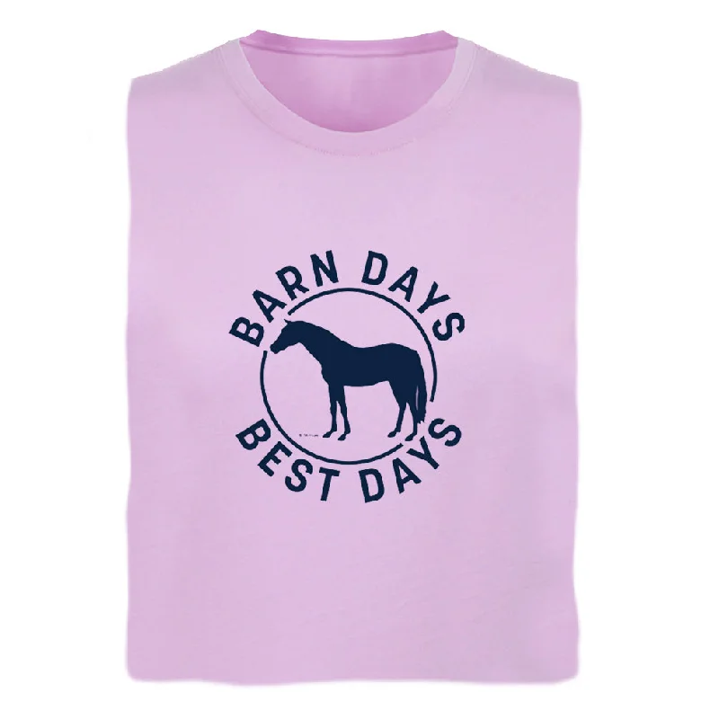 24106 Barn Days Best Days Ladies Short Sleeve Tee Cozy Warm Stylish