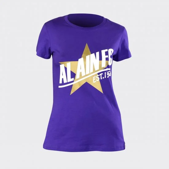 Al Ain FC T-Shirt Women Collared Crew Neck Turtle Neck