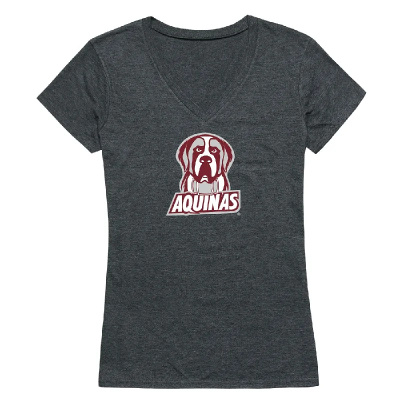 Aquinas College Saints Womens Cinder T-Shirt Embroidered Appliqued Beaded