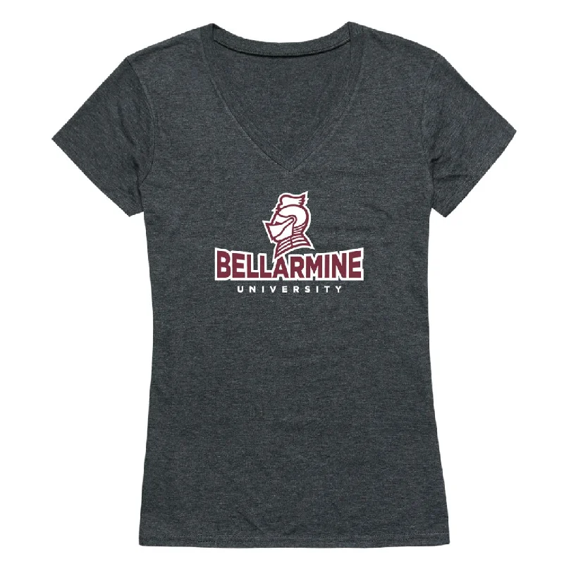 Bellarmine University Knights Womens Cinder T-Shirt Anti-Pilling Machine Wash Handmade