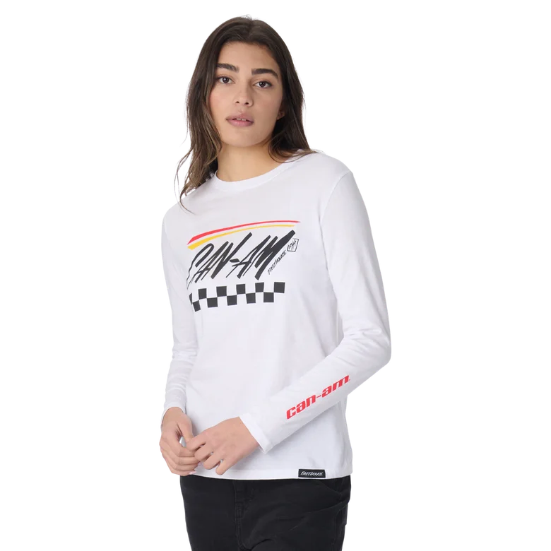 Can-Am x Fasthouse Women's Long Sleeve Tee Chenille Blend Fleece Blend Nylon Blend