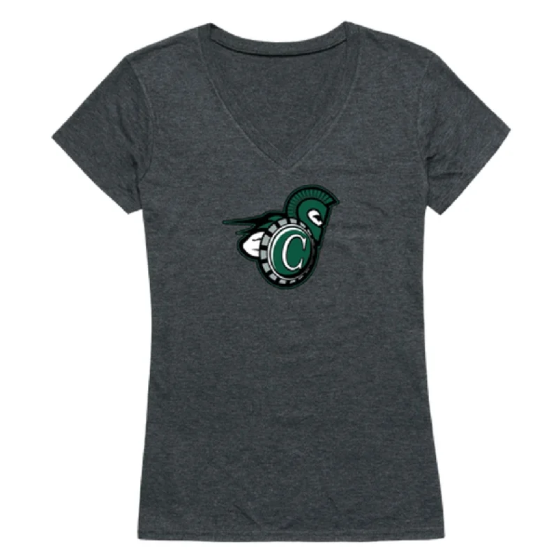 Castleton University Spartans Womens Cinder T-Shirt Polka Dot Checkered Tartan