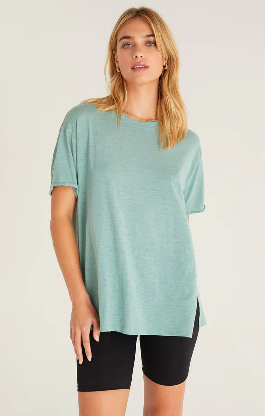 Z Supply Rebel Oversized Tee Cactus Zippered Buttoned Snapped