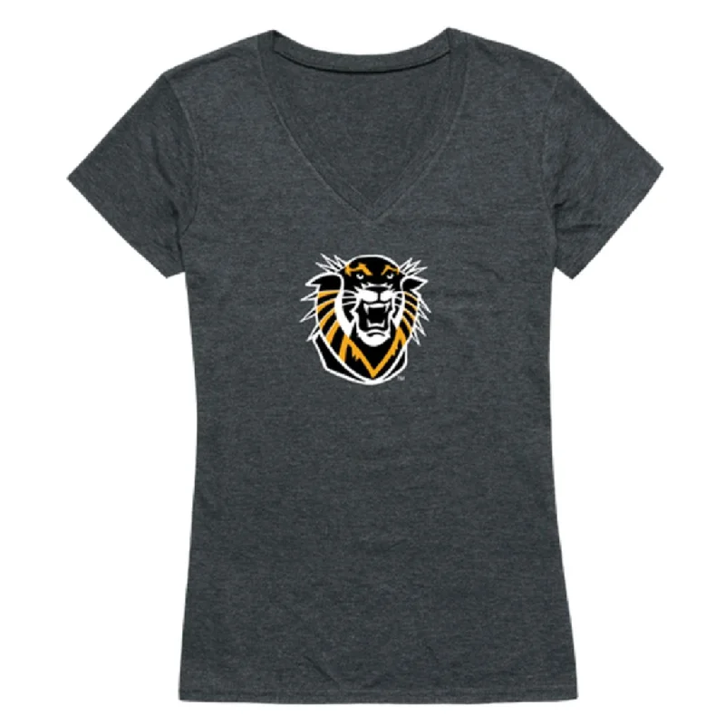 Fort Hays State University Tigers Womens Cinder T-Shirt Faux Fur Fabric Real Fur Fabric Shearling Fabric