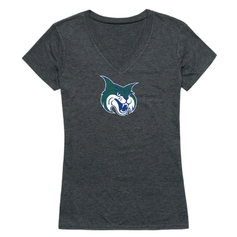 Georgia College and State University Bobcats Womens Cinder T-Shirt Asymmetrical Pockets Print