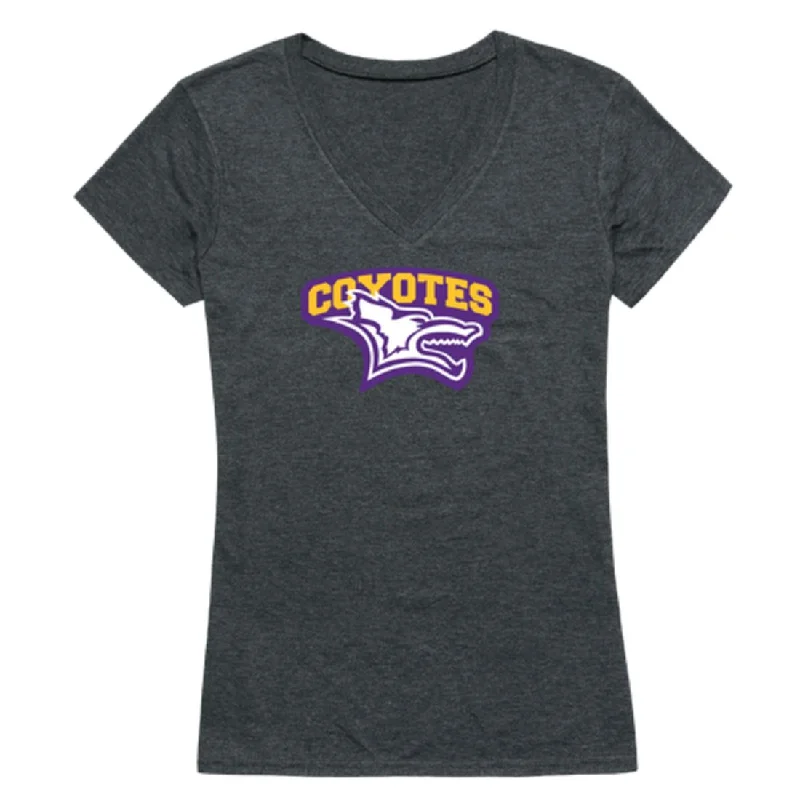 Kansas Wesleyan University Coyotes Womens Cinder T-Shirt Fitted T-Shirt Seamless Stretchy