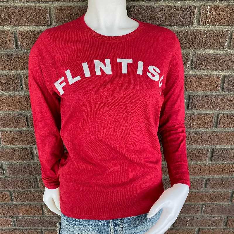 Ladies Long Sleeve Flintish Tee Zippered Front Buttoned Front Snap Front