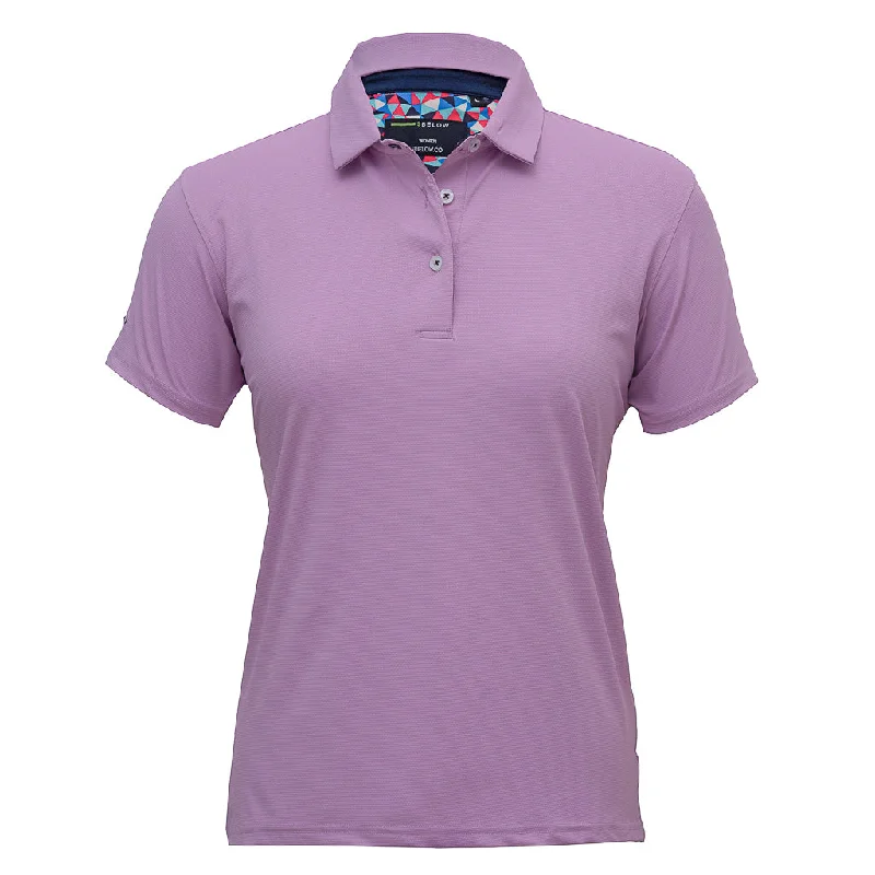 LILAC WOMENS GOLF T-SHIRT Print Jacquard Patchwork