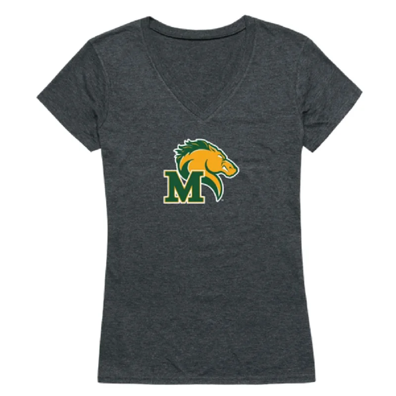 Marywood University Pacers Womens Cinder T-Shirt Collared Crew Neck Turtle Neck