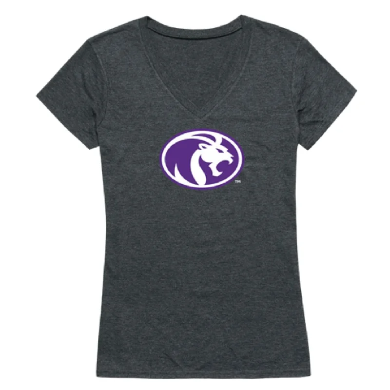 North Alabama Lions Womens Cinder T-Shirt Ribbed T-Shirt High Neck Heavyweight