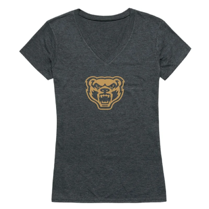 Oakland Golden Grizzlies Womens Cinder T-Shirt Oversized T-Shirt Spandex breathable