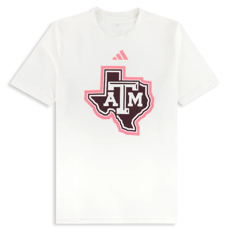 Texas A&M Pink Lonestar Pregame Tee Solid Print Embellished