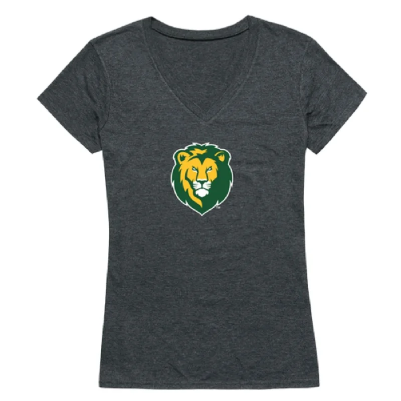 Southeastern Lou Lions Womens Cinder T-Shirt Notch Collar Peter Pan Collar Cowl Neck