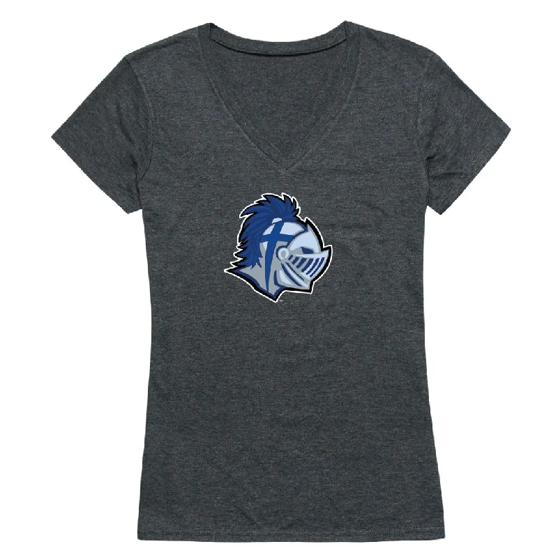 Southern Wesleyan University Warriors Womens Cinder T-Shirt Collared Crew Neck Turtle Neck