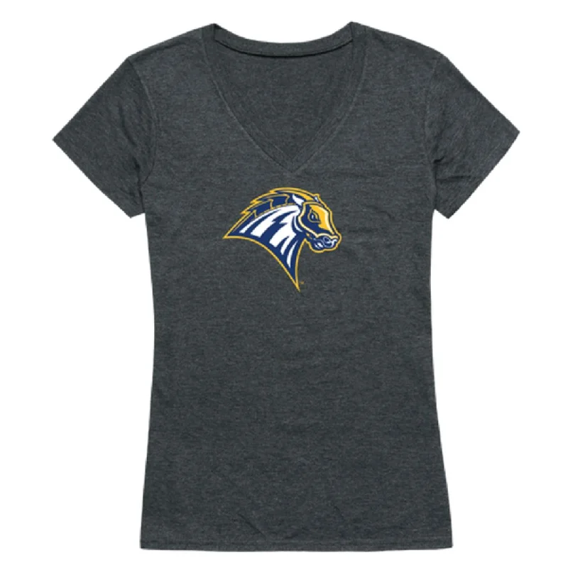 University of New Haven Chargers Womens Cinder T-Shirt Zippered Front Buttoned Front Snap Front