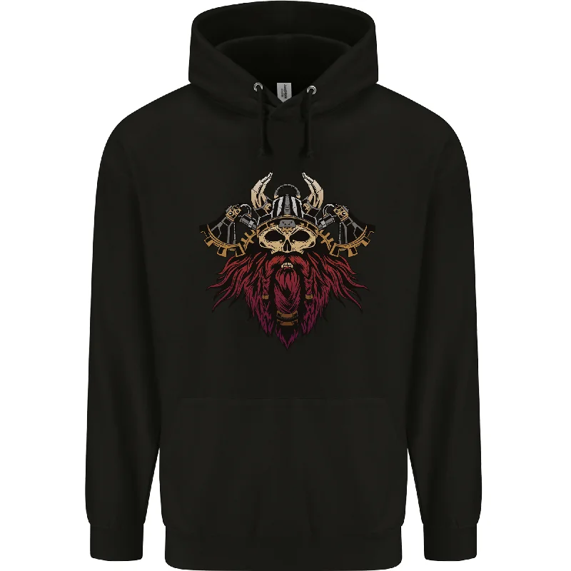 A Steampunk Viking Mens 80% Cotton Hoodie Hoodie with Snap Buttons Easy Quick