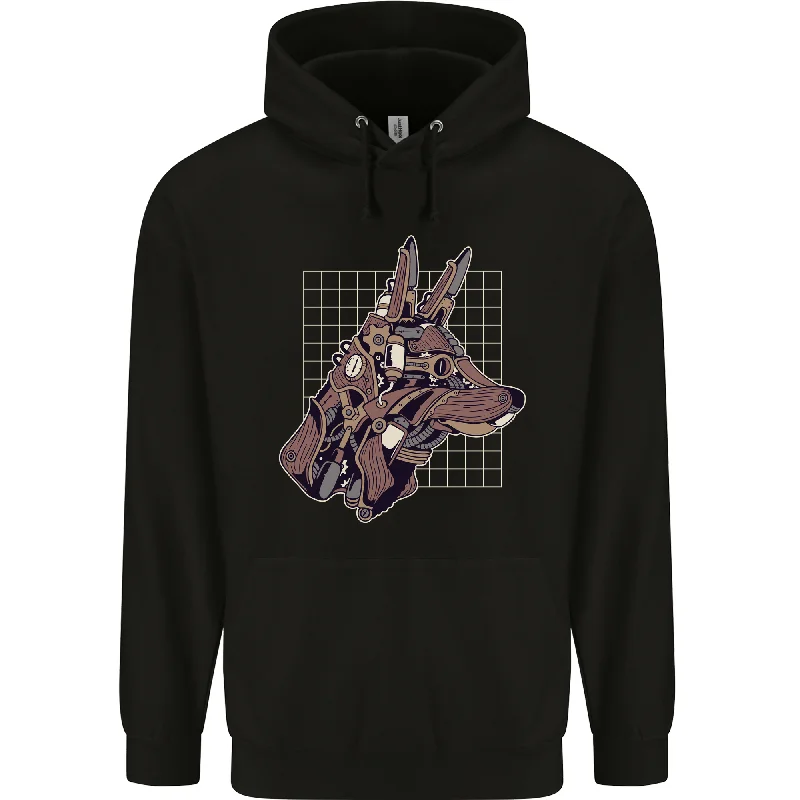 A Steampunk Wolf Mens 80% Cotton Hoodie Hooded Sweatshirt Casual Wear Street Style