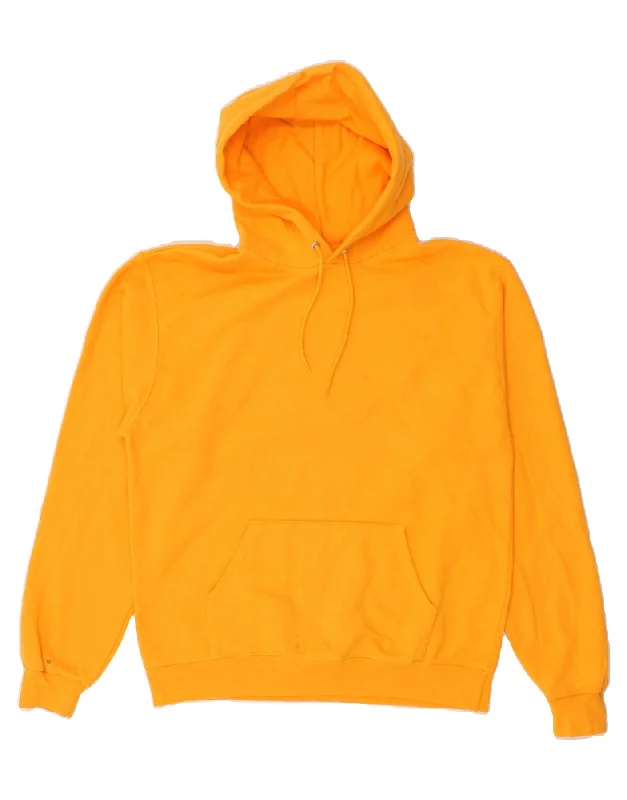 CHAMPION Mens Hoodie Jumper Medium Orange Cotton Hoodie with Gradient Ombre Colorful