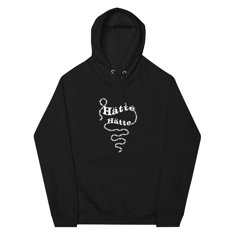 Hätte Hätte Fahrradkette - Unisex Premium Organic Hoodie Hoodie with Puffed Sleeves Voluminous Trendy