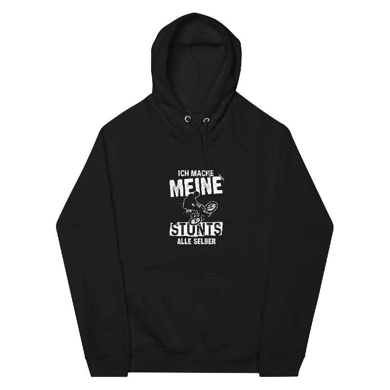 Ich mache meine Stunts alle selbst - (M) - Unisex Premium Organic Hoodie Hoodie with Full-Zip Functional Layering