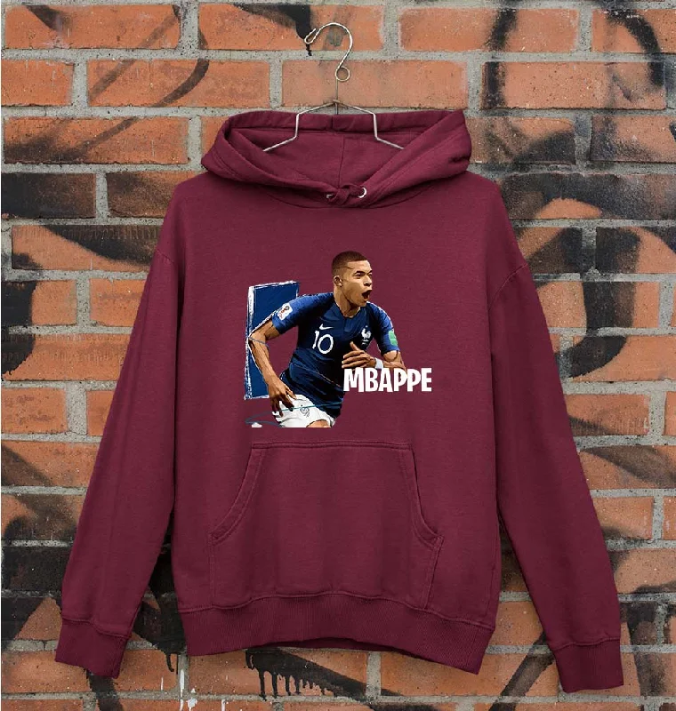 Kylian Mbappé Unisex Hoodie for Men/Women Hoodie with Frayed Bohemian Relaxed