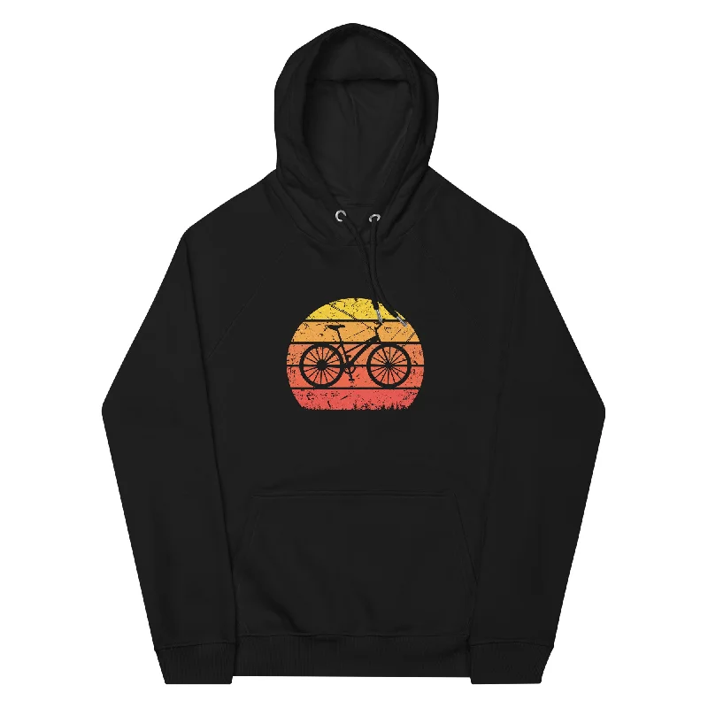 Vintage Sun and Cycling - Unisex Premium Organic Hoodie Hoodie with Distressed Vintage Worn