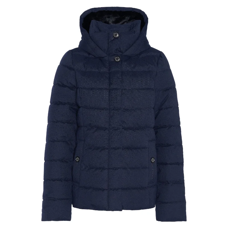 Barbour Camellia Puffer Ladies Jacket - Dark Navy Fleece Jacket Down Jacket Feather Jacket