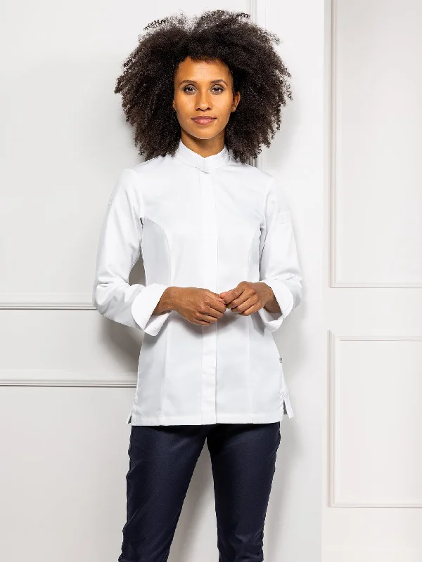 Chef Jacket Elise White Jersey Jacket Tulle Jacket Batik Jacket