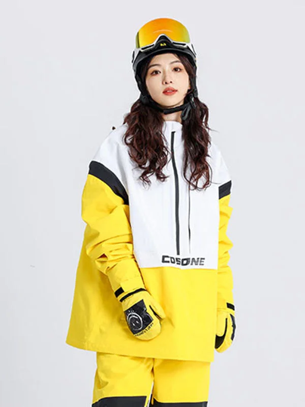 Women's Cosone Powdreamer Colorblock Anorak Snow Jacket Jacket Blazer Coat