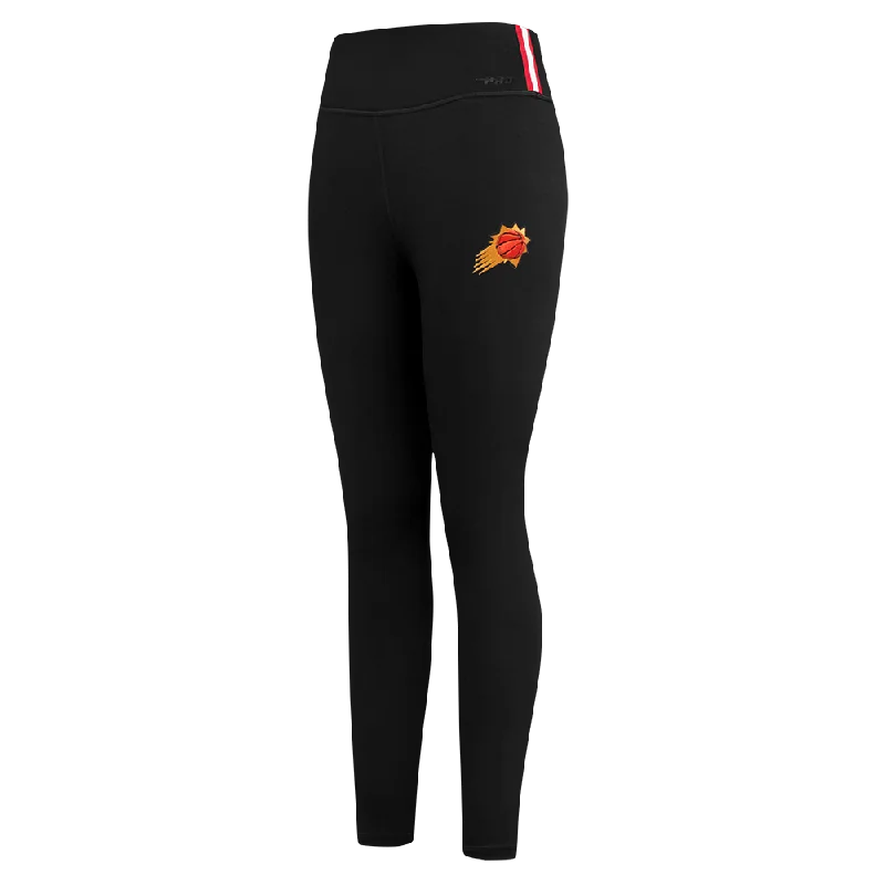 NBA PHOENIX SUNS RETRO CLASSIC WOMEN'S JERSEY LEGGING (BLACK) Cozy Ribbed Leggings