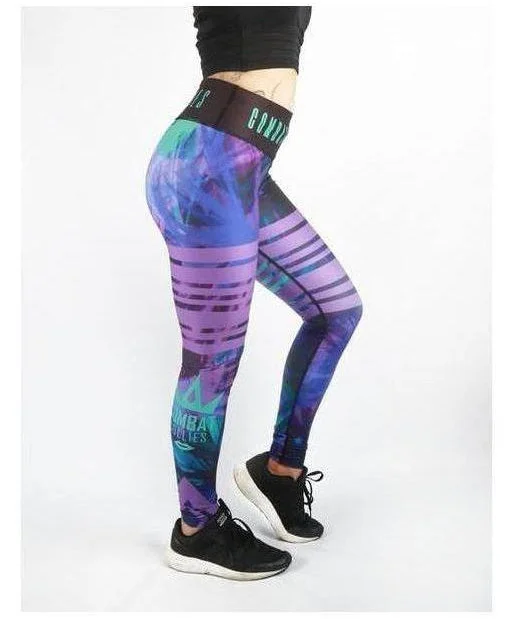 Combat Dollies Suzie Blues Fitness Leggings Fashionable Solid Color Tights