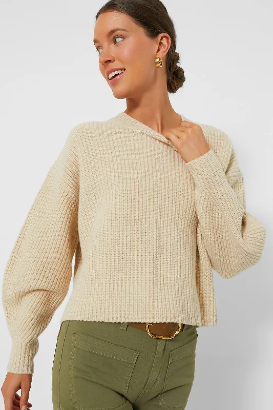 Ecru Bourgeon Sweater Spandex Rayon Corduroy