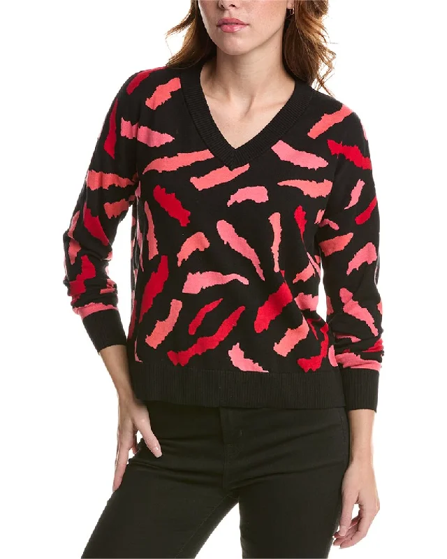 Edinburgh Knitwear Abstract Animal Sweater Oversized Loose Flowy