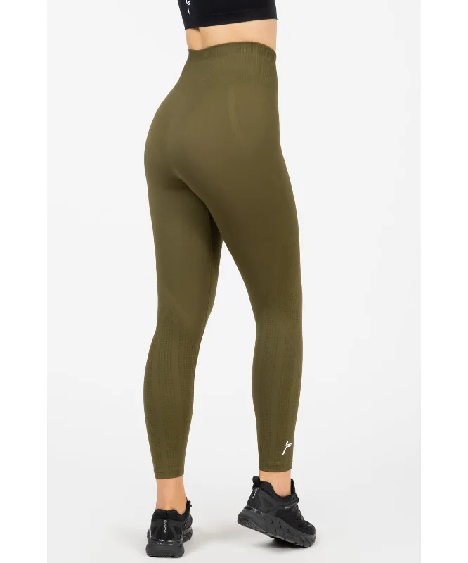 Famme Anfrag 2 Seamless High Waisted Leggings Green Comfortable Printed Workout Leggings