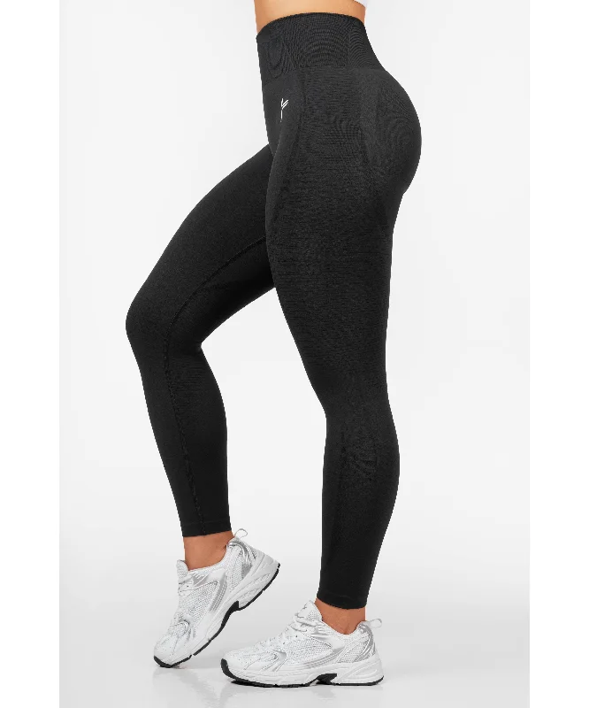 Famme Elevate Vortex 2 High Waisted Leggings Dark Grey Comfortable Slip-On Compression Leggings