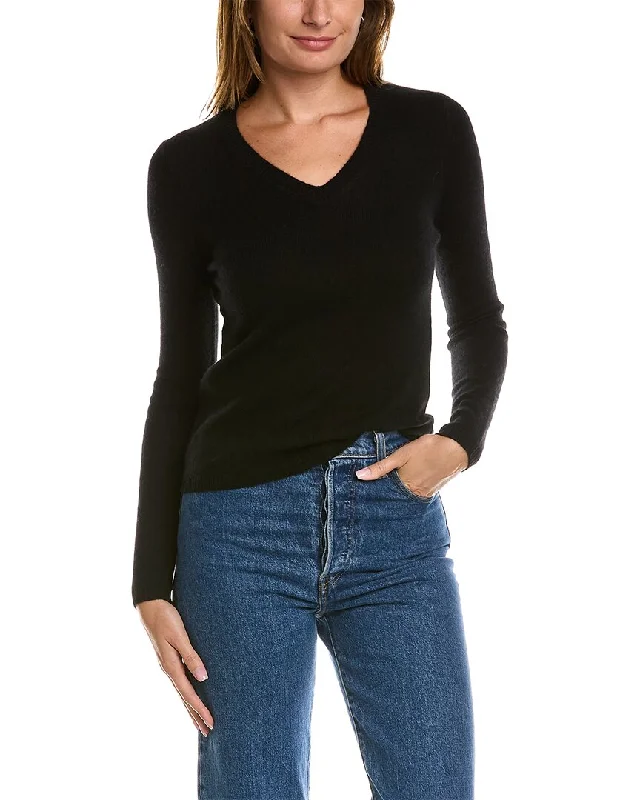 InCashmere V-Neck Cashmere Sweater Soft Cozy Warm