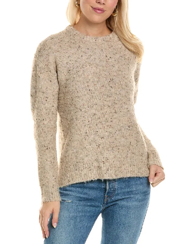 Joseph A. Wool-Blend Sweater Stretchy Elastic Breathable