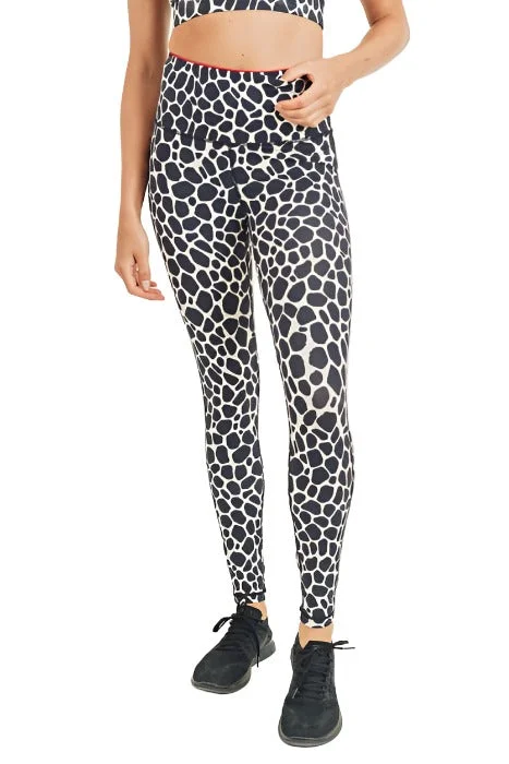 Mono B Giraffe High Waist Legging APH2878 Trendy Side-Pocket Leggings