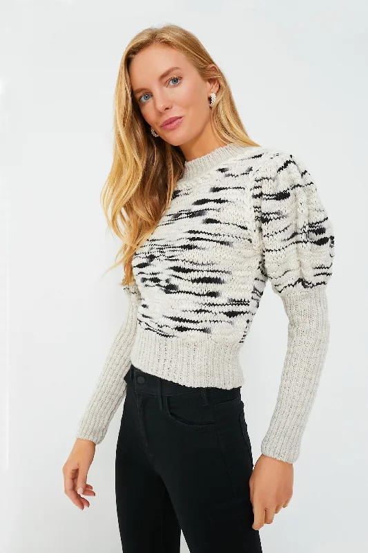 Multi Natural Alana Sweater Thin Thick Dense