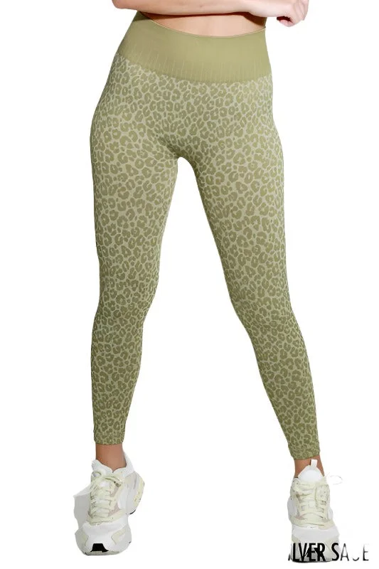 NikiBiki Leopard Seamless Legging NB7785 Trendy Mesh Leggings