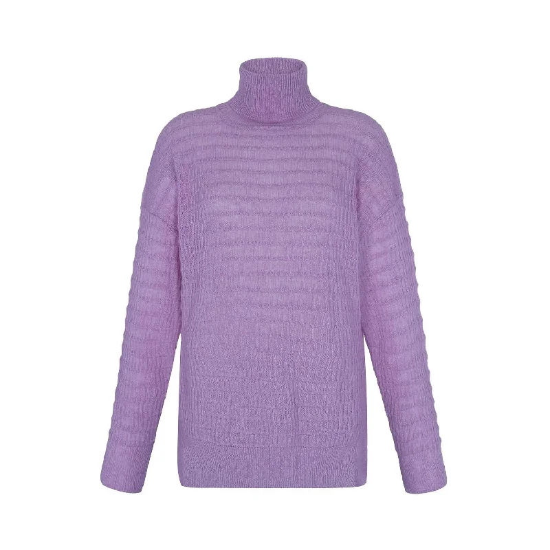 Nuna Sweater In Lavender Oversized Loose Flowy