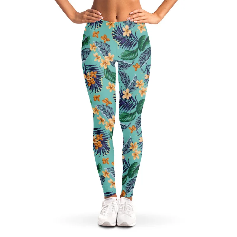 Vintage Hawaiian Aloha Pattern Print Women's Leggings Fashionable Quick-Dry Yoga Pants