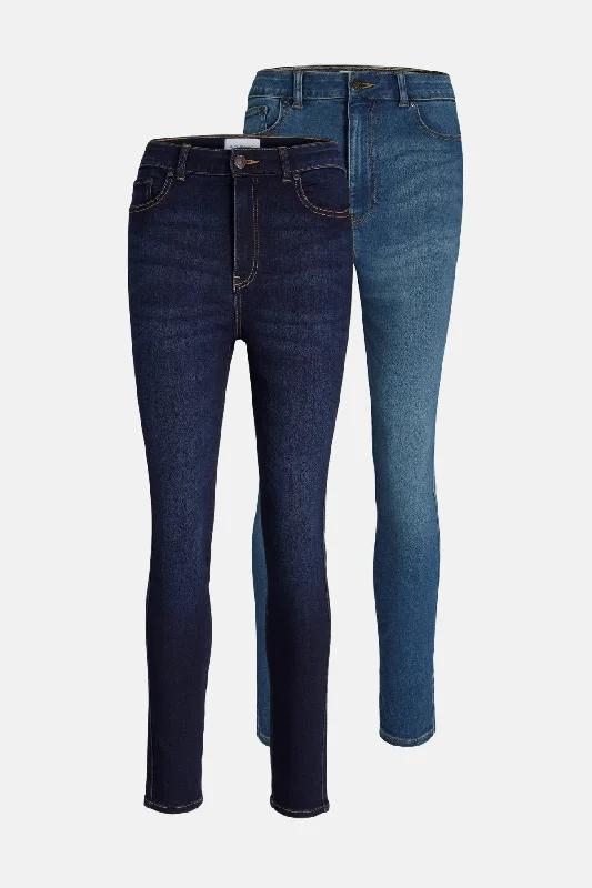 De Originale Performance Skinny Jeans - Pakketilbud 2 Stk. (OISTER+) Stylish Paperbag Waist Denim